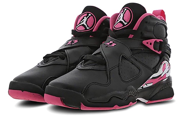 Women Jordan Retro 8 Grade AAA Black Pink [Women Cheap Jordans 8 9]